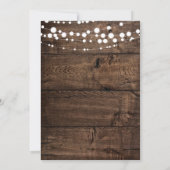 Rustic Elopement Wedding Kaart (Achterkant)