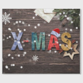 Rustic en Fun X-Mas Cadeaupapier (Vlak)