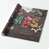 Rustic en Fun X-Mas Cadeaupapier (Uitgerold)