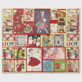 Rustic en Retro Advent Calendar Cadeaupapier (Vlak)