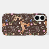 Rustic Enchanted Deer and Botanicals Case-Mate iPhone Case (Achterkant (horizontaal))