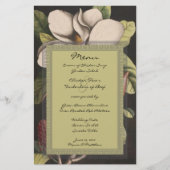 Rustic Enchanted Fairy Tale Forest Magnolia Menu (Voorkant)