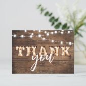 Rustic Engagement Party Bedankkaart (Staand voorkant)