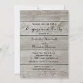 Rustic Engagement Party Time to Drink Champagne Kaart (Achterkant)