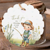 Rustic Equestrian Fisherman's Derby Baby shower Bedankjes Labels