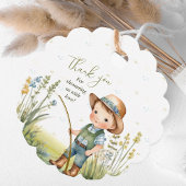 Rustic Equestrian Fisherman's Derby Baby shower Bedankjes Labels