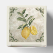 Rustic Etched  Lemons Favor Box Bedankdoosjes (Bovenkant)