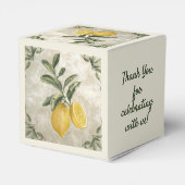 Rustic Etched  Lemons Favor Box Bedankdoosjes (Achterkant)