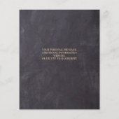 Rustic Eucalyptus budget Weddenschap bespaart datu (Achterkant)