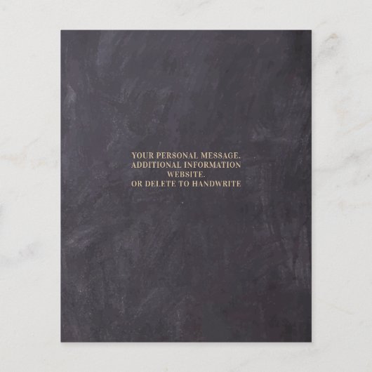 Rustic Eucalyptus budget Weddenschap bespaart datu (Achterkant)