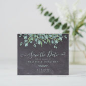 Rustic Eucalyptus budget Weddenschap bespaart datu (Staand voorkant)