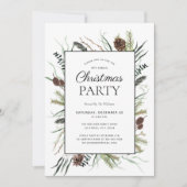 Rustic Eucalyptus Dusty Winter Holiday Kaart (Voorkant)