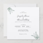 Rustic Eucalyptus Eco Friendly Kraft Paper Wedding (Voorkant)