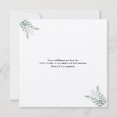 Rustic Eucalyptus Eco Friendly Kraft Paper Wedding (Achterkant)