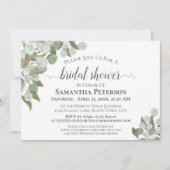 Rustic Eucalyptus en Greenery Vrijgezellenfeest Kaart (Voorkant)