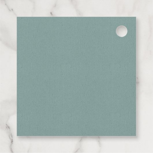 Rustic Eucalyptus Fern Foliage Cross Christening Bedankjes Labels (Achterkant)