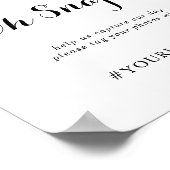 Rustic Eucalyptus Gold Floral Wedding Oh onverwach Poster (Hoek)