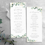 Rustic eucalyptus greenery boho bruiloft programmakaart<br><div class="desc">Rustic bruiloft programma's zijn voorzien van waterverf eucalyptus botanische groenery en modern chic script en font,  elegant en romantisch,  geweldig voor moderne rustige bruiloft,  botanische tuinbruiloft en boho country bruiloft. Alle overeenkomende stukken in collectie bekijken</div>