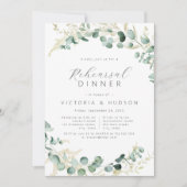 Rustic eucalyptus greenery boho repetitief diner kaart (Voorkant)