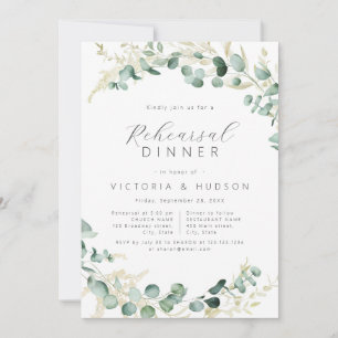 Rustic eucalyptus greenery boho repetitief diner kaart