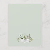 Rustic Eucalyptus & Greenery Budget Wedding Menu (Achterkant)