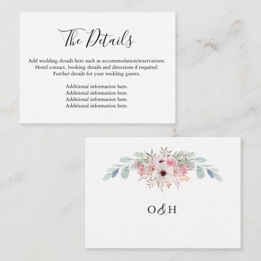 Rustic Eucalyptus Greenery - de Kaart van de Omslu (Voorkant / Achterkant)