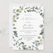Rustic Eucalyptus Greenery Duo Vrijgezellenfeest Kaart (Voorkant)