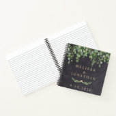 Rustic Eucalyptus Greenery Gold Budget Weduwen Notitieboek (Binnen)