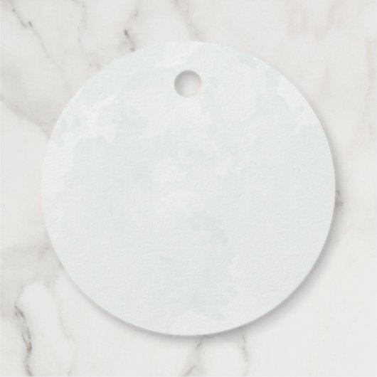 Rustic Eucalyptus Greenery Waterverf Wedding Bedankjes Labels (Achterkant)