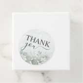 Rustic Eucalyptus Greenery Waterverf Wedding Bedankjes Labels (In situ)