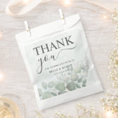 Rustic Eucalyptus Greenery Waterverf Wedding Bedankzakje (Geknipt)