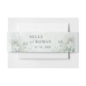 Rustic Eucalyptus Greenery Waterverf Wedding Uitnodigingen Wikkel (Voorkant Voorbeeld)