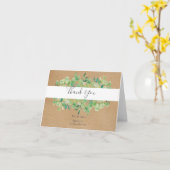Rustic Eucalyptus Greenery Weddenschap Kaart (Gele Bloem)