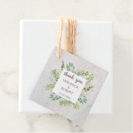 Rustic Eucalyptus Greenery Wedding Bedankjes Labels