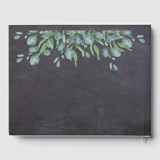 Rustic Eucalyptus Greenery Wedding Gastenboek (Achterkant)