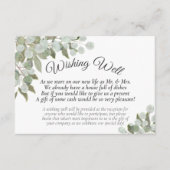 Rustic Eucalyptus & Greenery Wedding Goed Informatiekaartje (Voorkant)