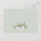 Rustic Eucalyptus & Greenery Wedding Goed Informatiekaartje (Achterkant)