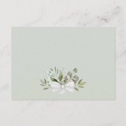 Rustic Eucalyptus & Greenery Wedding Goed Informatiekaartje (Achterkant)