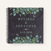 Rustic Eucalyptus Greenery Wedding Guestbook Notitieboek (Voorkant)