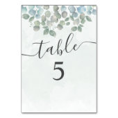 Rustic Eucalyptus Greenery Wedding Kaart (Achterkant)