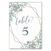 Rustic Eucalyptus Greenery Wedding Kaart (Voorkant)