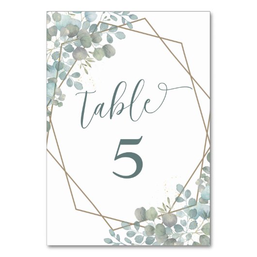 Rustic Eucalyptus Greenery Wedding Kaart (Voorkant)