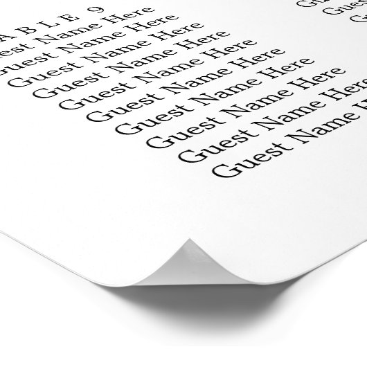 Rustic Eucalyptus Greenery Wedding Seating Chart Poster (Hoek)