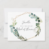 Rustic Eucalyptus is mijn dikke meid van eer Kaart (Voorkant)