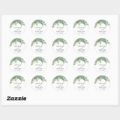 Rustic Eucalyptus Laurel Wedding Envelope Sticker (Vel)