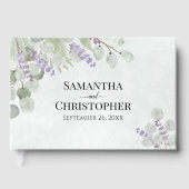 Rustic Eucalyptus & Lavender Elegant Boho Wedding Gastenboek (Voorkant)