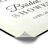 Rustic Eucalyptus Leaves Budget Bridal Shower Sing Poster (Hoek)