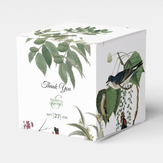 Rustic Eucalyptus Leaves  Greenery Wedding Bedankdoosjes (Voorkant Zijde)