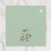Rustic Eucalyptus Leaves  Greenery Wedding Bedankjes Labels (Achterkant)