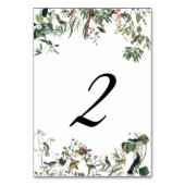 Rustic Eucalyptus Leaves  Greenery Wedding Kaart (Achterkant)